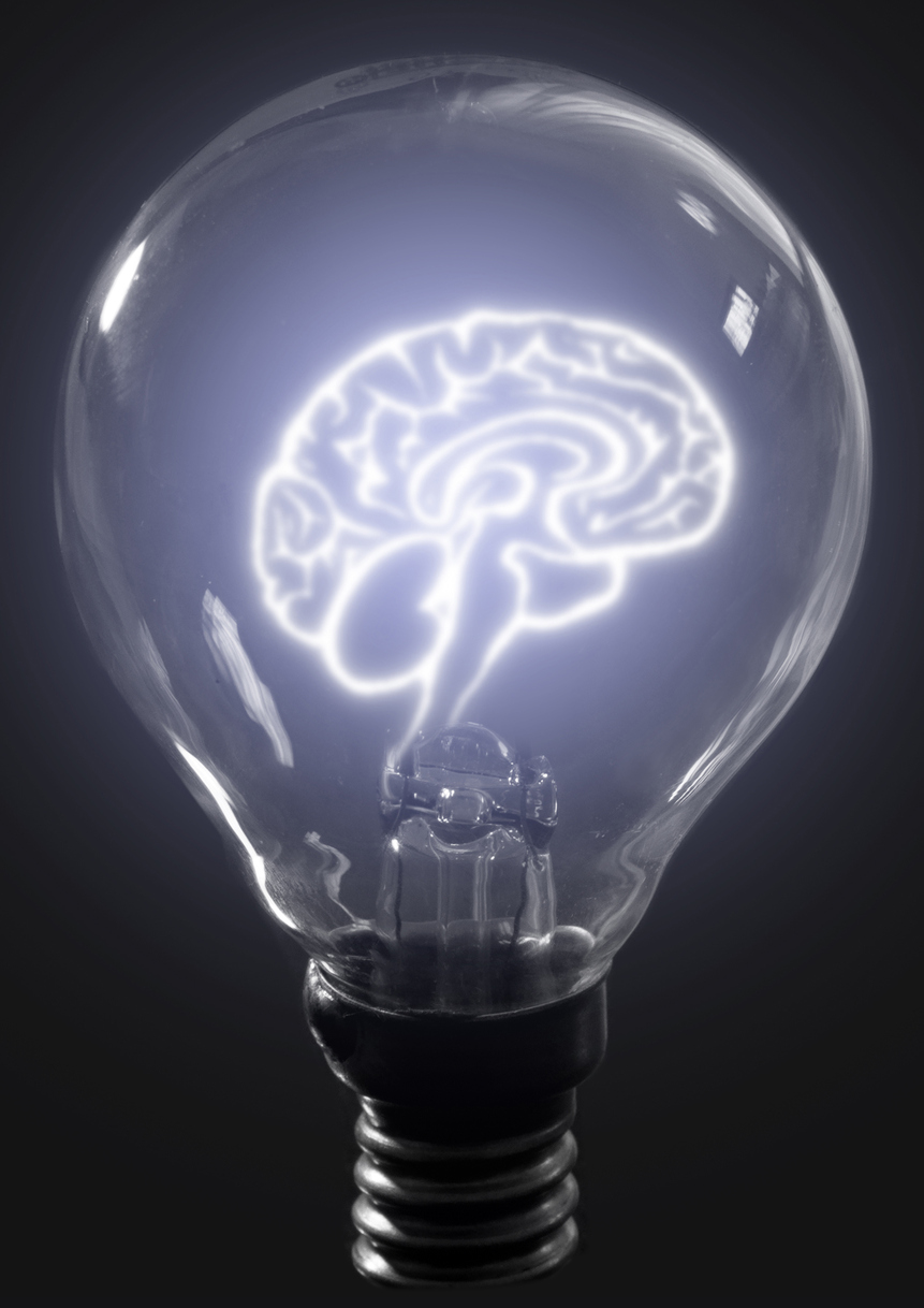 light bulb brain
