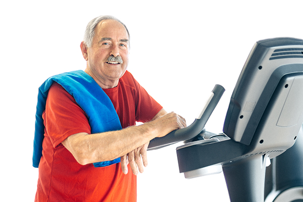 Healthy Senior Man in GYM