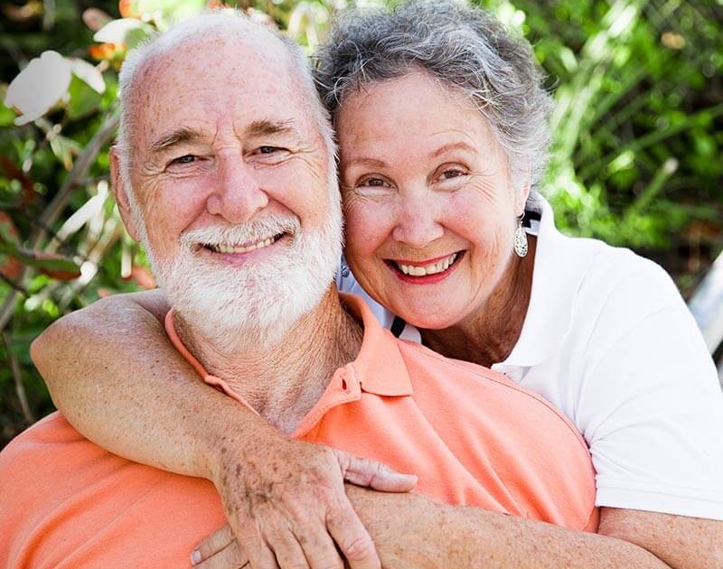 Smiling couple