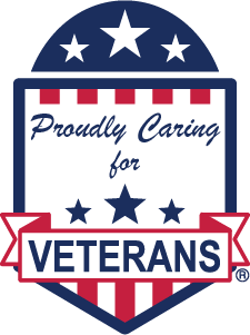 Proudly Caring for Veterans logo
