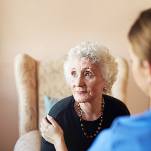 senior lady with dementia